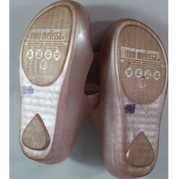 Mini Melissa Ultragirl Pink Ballet Flats Princess Ballerina Shoes Size 10 US - Picture 4 of 8